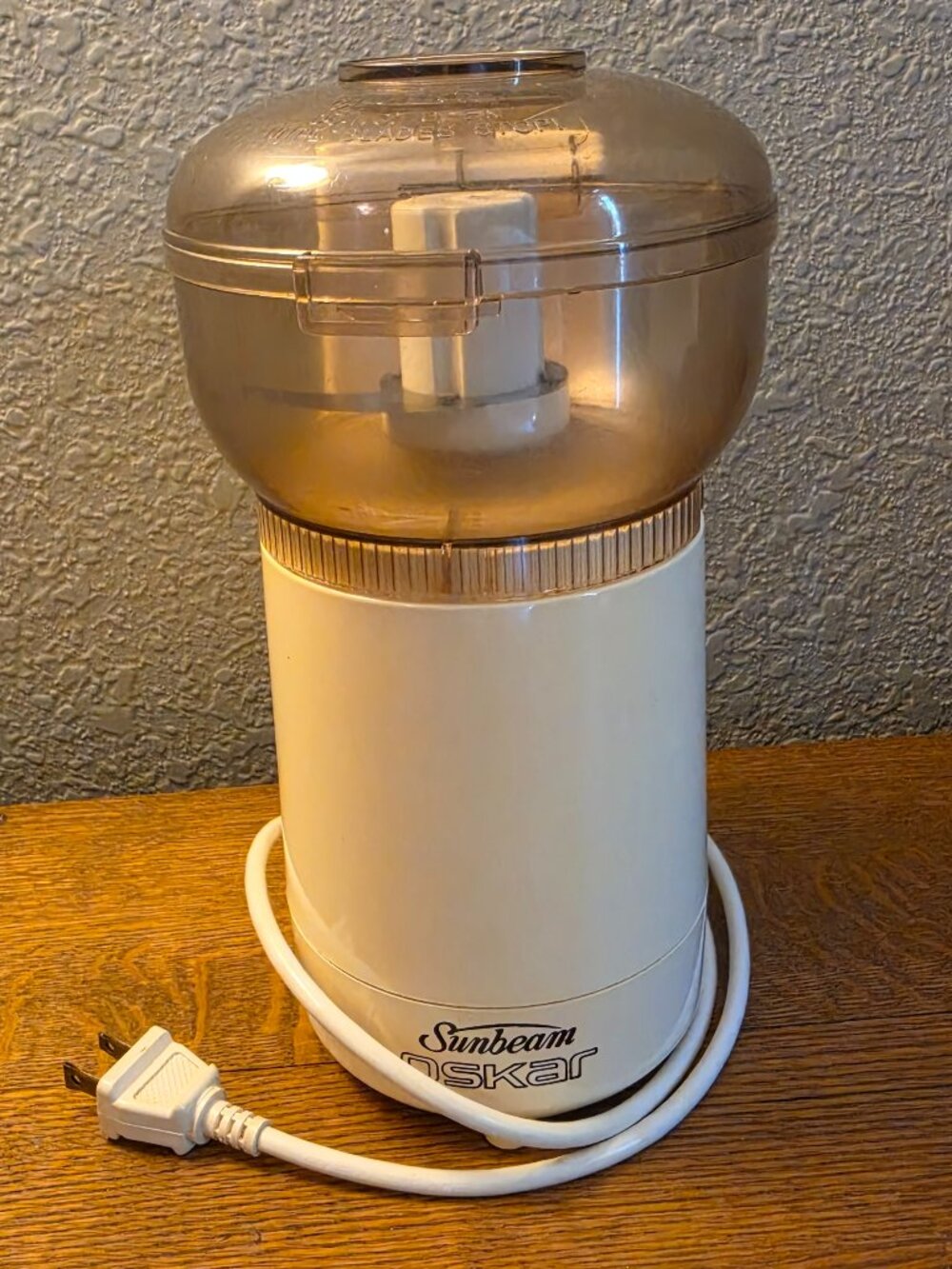 Vintage Sunbeam Oskar Food Processor Chopper Model 14081 Made in France Tested